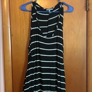 Black and White Striped Sundress